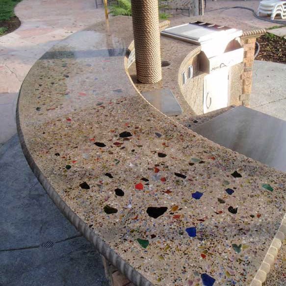 Reflective Clear Terrazzo Glass - American Specialty Glass