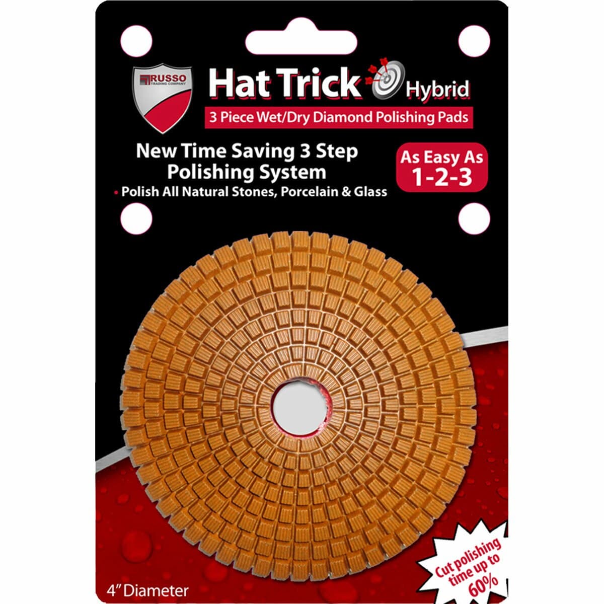 RTC Hat Trick Hybrid 3 Step Polishing Pads - Set - RTC Products