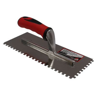 RTC Stainless Steel Tile Trowels (Case of 8) TR1414SQ RTC Products 1/4" x 1/4" Stainless Square Notch