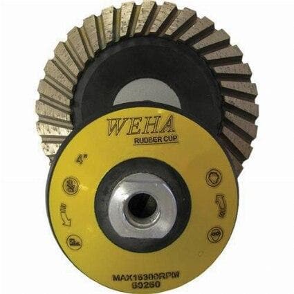 Rubber Diamond Cup Wheel 50255 Weha Coarse Grit 5"