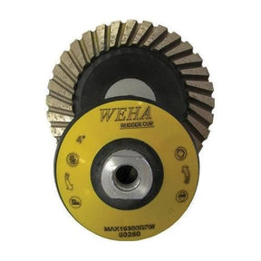Rubber Diamond Cup Wheel 50250 Weha Coarse Grit 4"