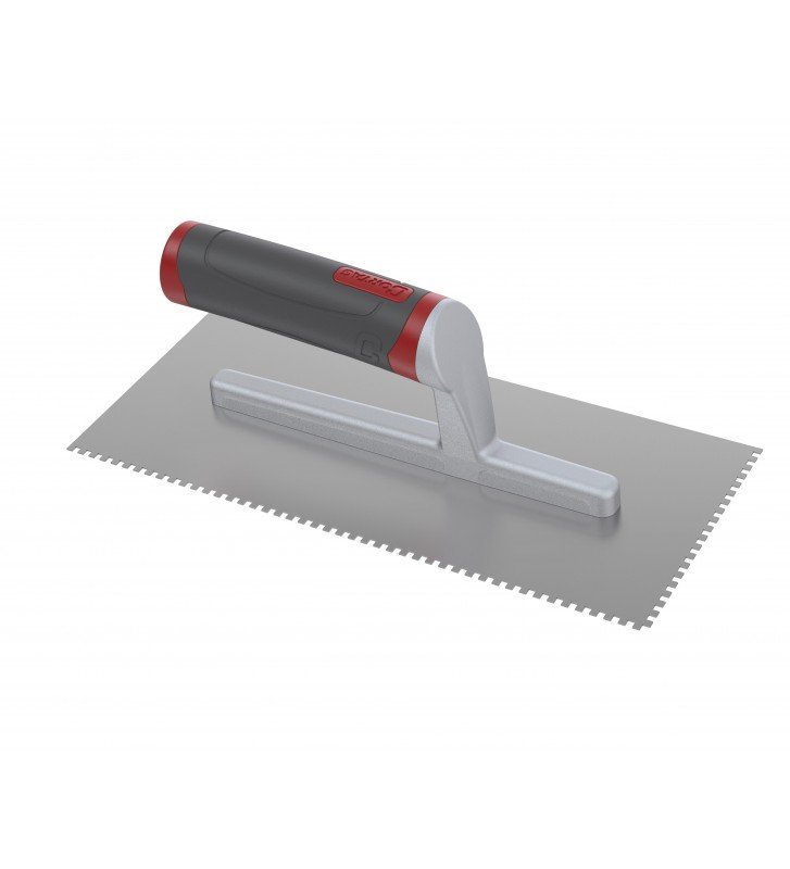Rubber Open Handle Notched Trowel - Cortag