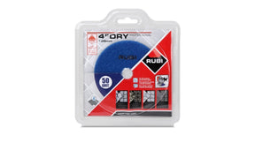 Rubi Dry Polishing Pads 61911 Rubi Tools POLISHING PADS DRY RESINE 4" GR.50