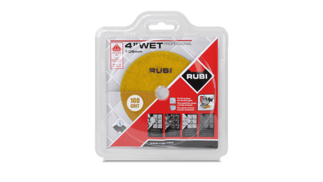 Rubi Wet Polishing Pads 61945 Rubi Tools POLISHING PADS WET RESINE 4" GR.100