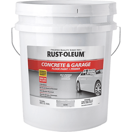 Rust-Oleum Concrete and Garage Floor Paint 320173 Rust-Oleum Armor Gray Satin 5 Gallon