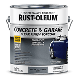 Rust-Oleum Concrete And Garage Floor Paint Floor Topcoat - Gallon (2 Count) 380896 Rust-Oleum Satin Textured Clear