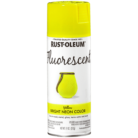 Rust-Oleum Fluorescent Spray - 11oz (6 Count) 342571 Rust-Oleum Fluorescent Yellow