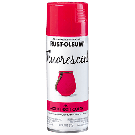 Rust-Oleum Fluorescent Spray - 11oz (6 Count) 342569 Rust-Oleum Fluorescent Pink