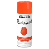 Rust-Oleum Fluorescent Spray - 11oz (6 Count) 1955830 Rust-Oleum Fluorescent Red-Orange