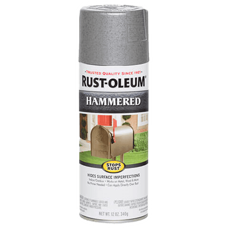 Rust-Oleum Hammered Spray Paint - 12oz (6 Count) 7213830 Rust-Oleum Silver