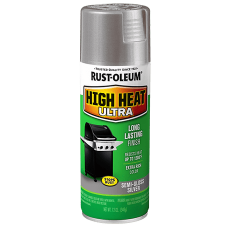Rust-Oleum High Heat Ultra - 12oz Spray (6 Count) 270201 Rust-Oleum Semi-Gloss Silver