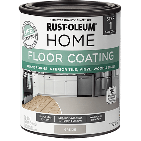 Rust-Oleum HOME® Floor Premix Base Coat - Quart (Case of 4) 365932 Rust-Oleum Greige