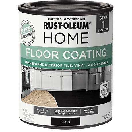 Rust-Oleum HOME® Floor Premix Base Coat - Quart (Case of 4) 365930 Rust-Oleum Black