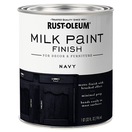 Rust-Oleum Milk Paint Finish - Quart (2 Count) 331051 Rust-Oleum Navy