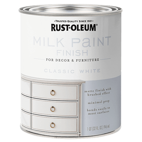 Rust-Oleum Milk Paint Finish - Quart (2 Count) 331049 Rust-Oleum Classic White