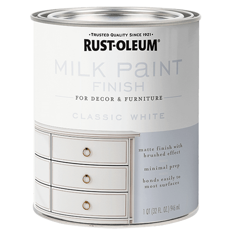 Rust-Oleum Milk Paint Finish - Quart (2 Count) 331049 Rust-Oleum Classic White