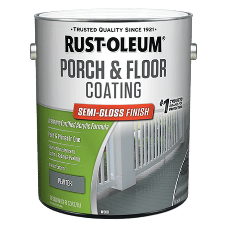 Rust-Oleum Porch & Floor - Gallon (2 Count) 320420 Rust-Oleum Pewter Semi-Gloss