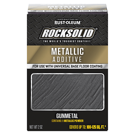 Rust-Oleum Rocksolid Metallic Additives - 2oz (2 Count) 299743 Rust-Oleum Gunmetal