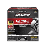 Rust-Oleum Rocksolid Polycuramine® Garage Floor Coating Kit 318712 Rust-Oleum 90 fl. oz. Black High Gloss
