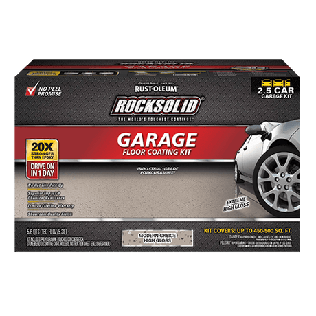 Rust-Oleum Rocksolid Polycuramine® Garage Floor Coating Kit 381087 Rust-Oleum 180 fl. oz. Modern Greige