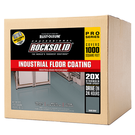 Rust-Oleum Rocksolid Professional Floor Coating - 360oz 322760 Rust-Oleum Dark Gray