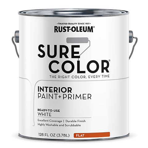 Rust-Oleum Sure Color Wall Paint - Gallon (2 Count) 380215 Rust-Oleum Flat White