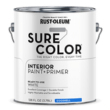 Rust-Oleum Sure Color Wall Paint - Gallon (2 Count) 380217 Rust-Oleum Eggshell White