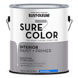 Rust-Oleum Sure Color Wall Paint - Gallon (2 Count) 380224 Rust-Oleum Eggshell Storm Gray