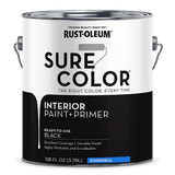 Rust-Oleum Sure Color Wall Paint - Gallon (2 Count) 380218 Rust-Oleum Eggshell Black