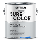 Rust-Oleum Sure Color Wall Paint - Gallon (2 Count) 380223 Rust-Oleum Eggshell Dove Gray