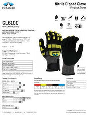Sandy Nitrile Gloves (GL610C Series) - Box of 12 - Pyramex