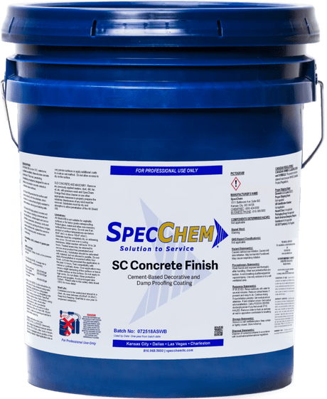 Sc Concrete Finish Cement-Based Decorative And Damp Proofing Coating - POS ONLY SpecChem