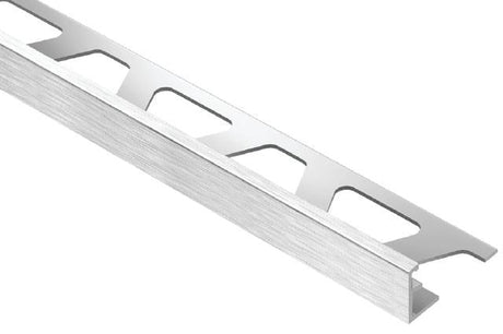 SCHIENE Aluminum Edge Trim – 8' 2-1/2" A60ACGB Schluter Brushed Chrome Anodized 6 mm (1/4")