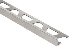 SCHIENE Aluminum Edge Trim – 8' 2-1/2" A60ATGB Schluter Brushed Nickel - Pack of 20 6 mm (1/4")