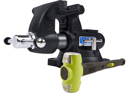 SE Tradesman 1755 Bench Vise and B.A.S.H 20416 Sledge Hammer Wilton
