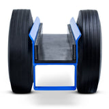 Sea Bass Slab Dolly - 10" Duraflex Cushion Rubber Wheels Gulf Wave