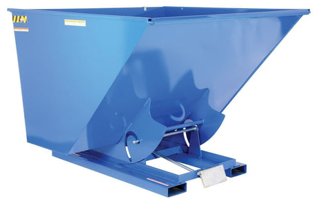 Self-Dumping Steel Hoppers with Bumper Release - D Style Vestil