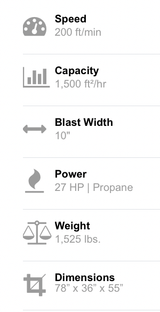 Self-Propelled Portable Shot Blaster BP-10-SUPER Blastpro