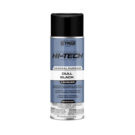 Seymour Hi-Tech Lacquer Spray Paint - Case of 6 16-806 Seymour Dull Black