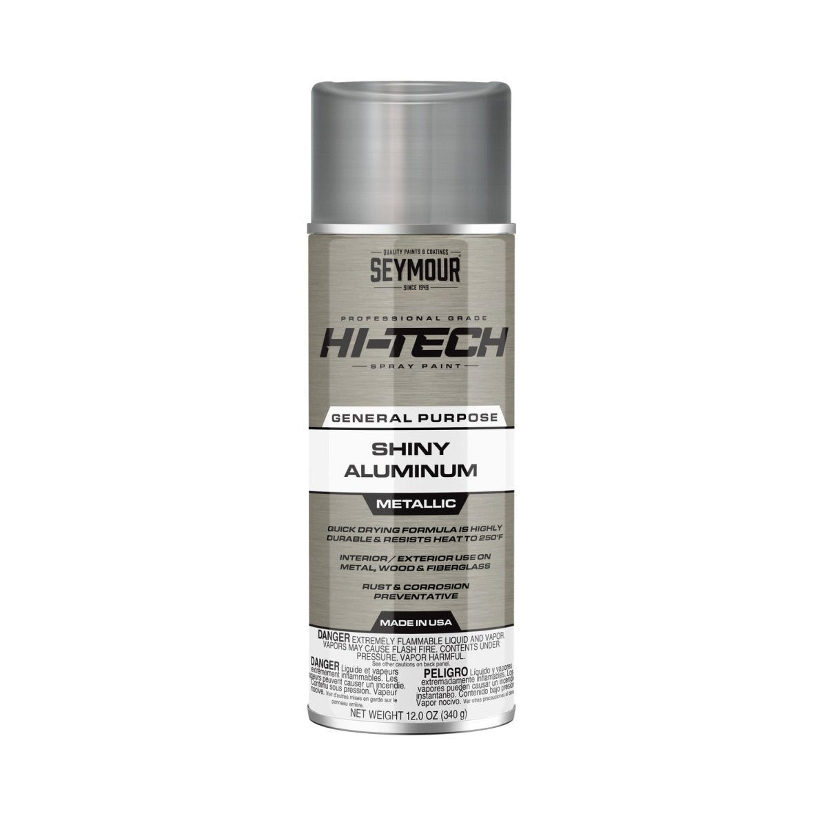 Seymour Hi-Tech Lacquer Spray Paint - Case of 6 16-111 Seymour Shiny Aluminum