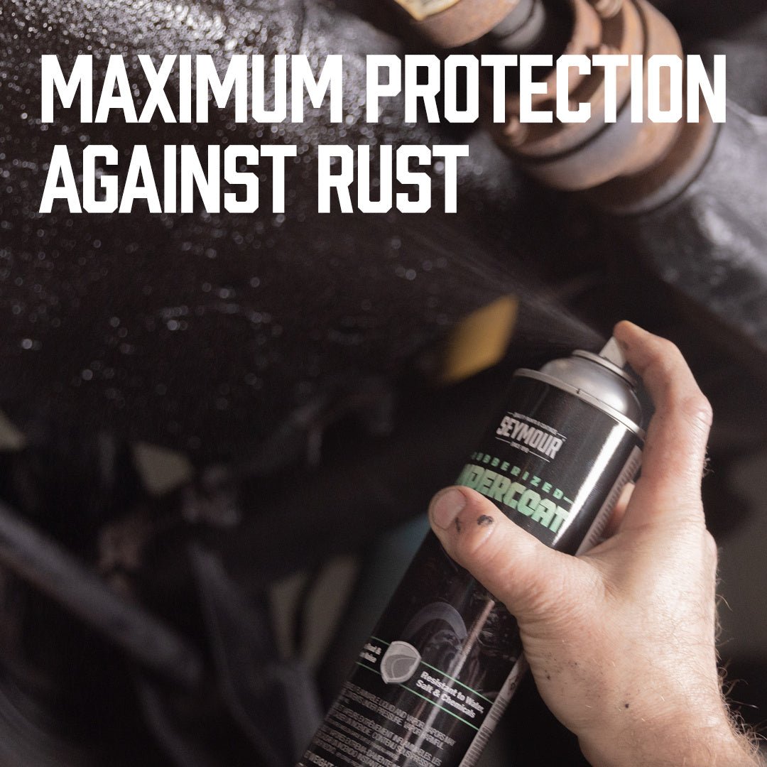 Seymour Professional Car and Truck Rubberized Undercoating Aerosol Spray, Black - Pack of 12 Seymour