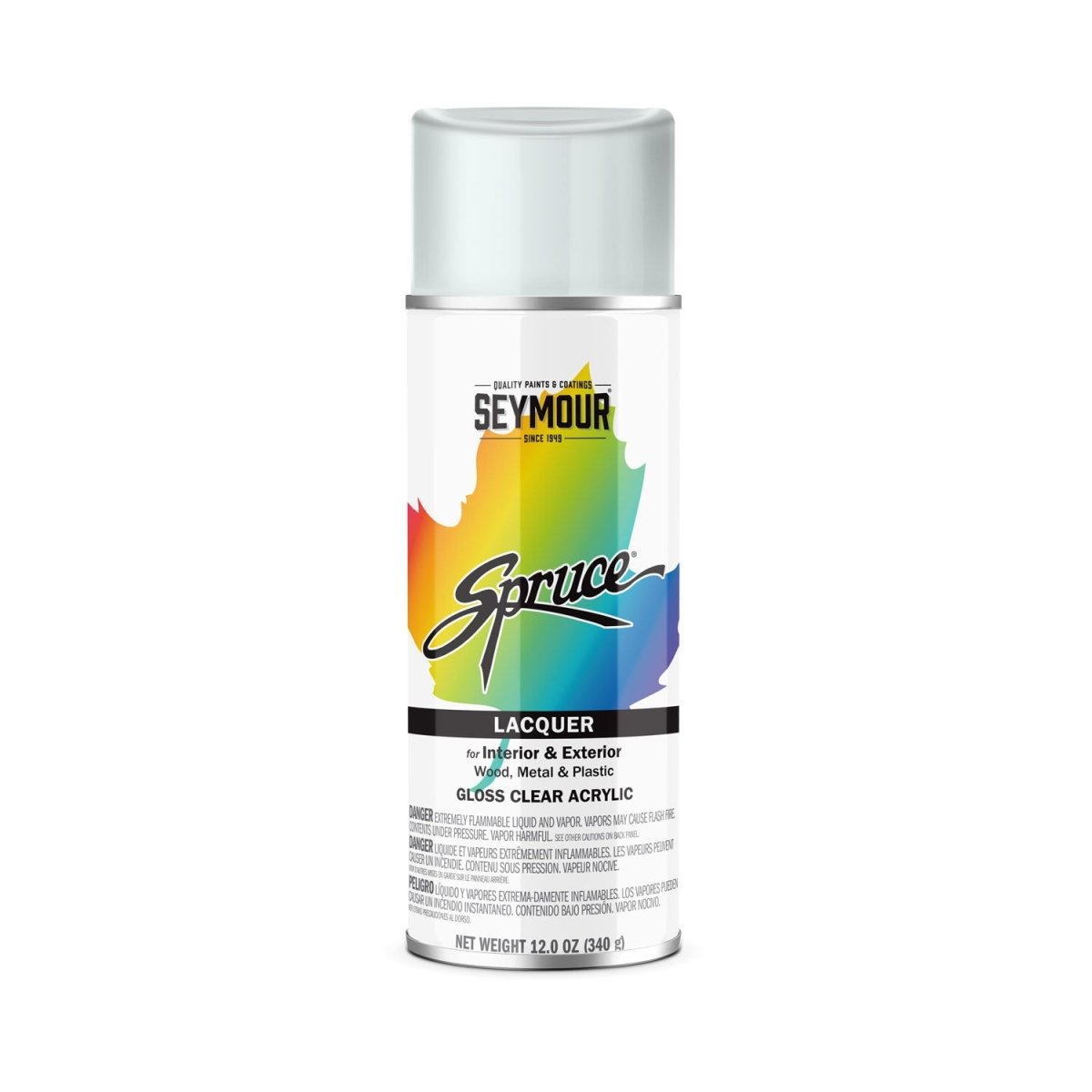 Seymour Spruce Lacquer Spray Paint - Case of 12 98-31 Seymour Gloss Clear