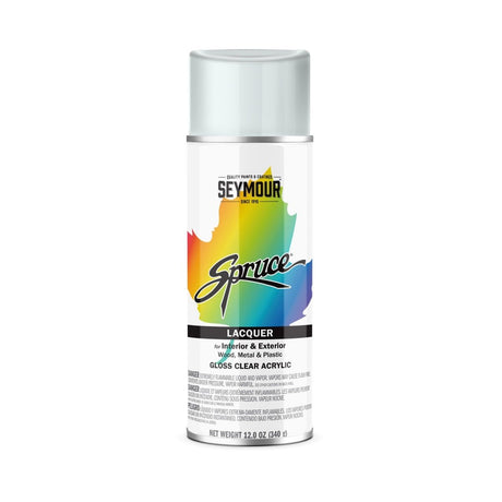 Seymour Spruce Lacquer Spray Paint - Case of 12 98-31 Seymour Gloss Clear