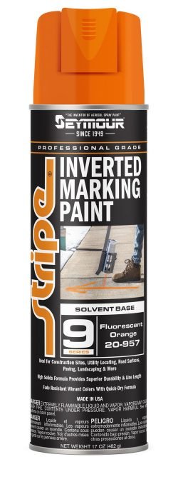 Seymour Stripe Inverted Tip Marker – Solvent base (Case of 12) 20-957 Seymour Fluorescent Orange