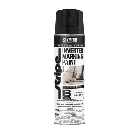 Seymour Stripe 6-Series Inverted Ground Marking Paint - Case of 12 20-663 Seymour Black