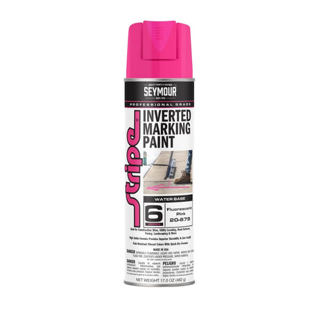 Seymour Stripe 6-Series Inverted Ground Marking Paint - Case of 12 20-679 Seymour Fluorescent Hot Pink
