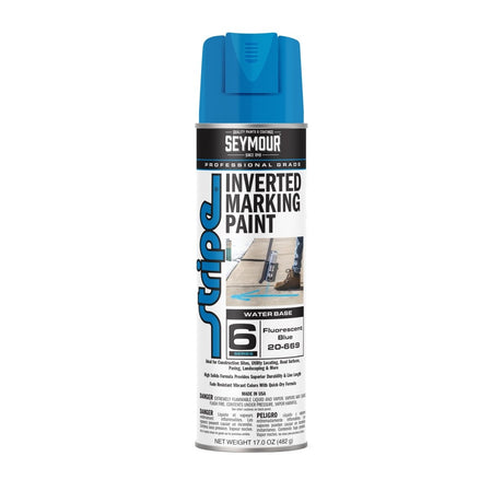 Seymour Stripe 6-Series Inverted Ground Marking Paint - Case of 12 20-669 Seymour Fluorescent Blue
