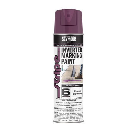 Seymour Stripe 6-Series Inverted Ground Marking Paint - Case of 12 20-680 Seymour Purple