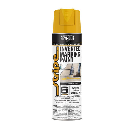Seymour Stripe 6-Series Inverted Ground Marking Paint - Case of 12 20-678 Seymour Utility Yellow