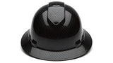 Shiny Black Ridgeline Full Brim Hard Hat (case of 12) Pyramex